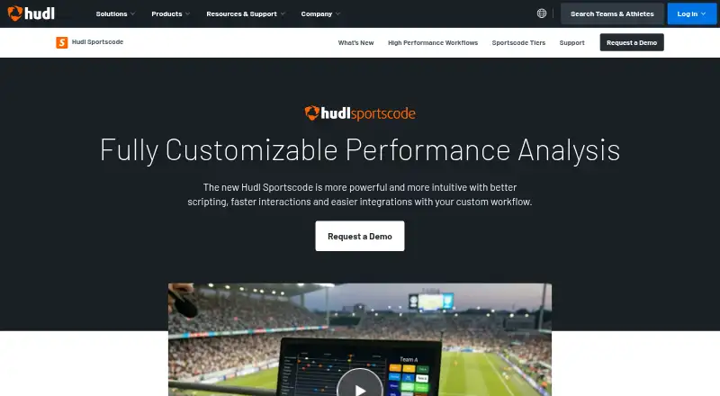 Hudl Sportscode's own site