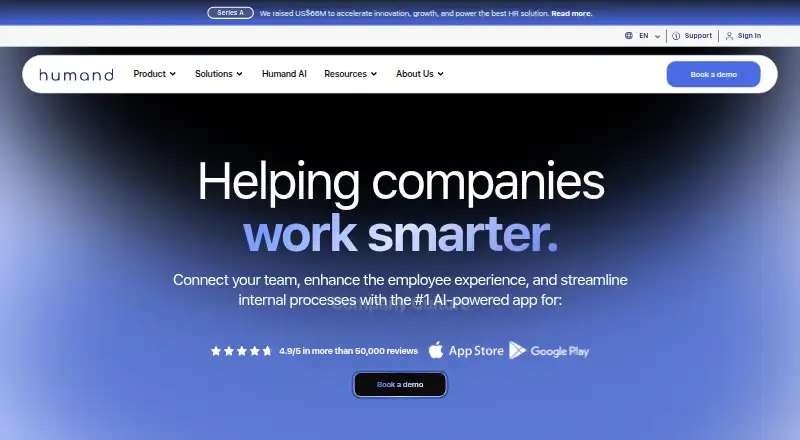 Humand's own site