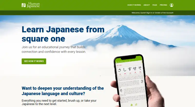 Human Japanese's own site