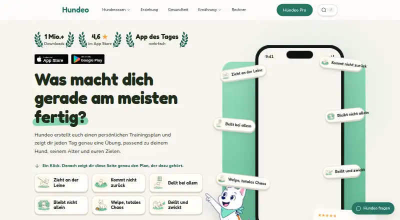 Hundeo's own site