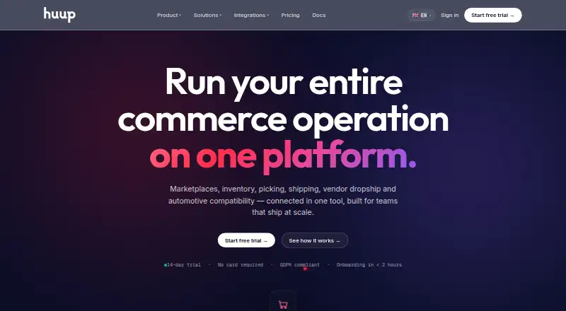 Huup's own site