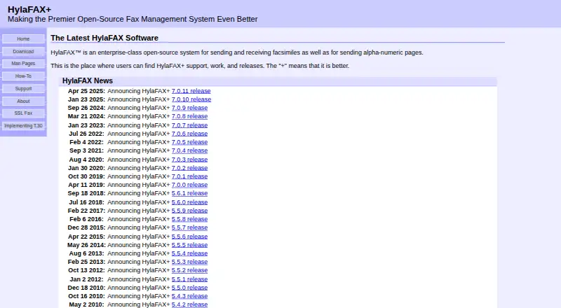 HylaFAX+'s own site