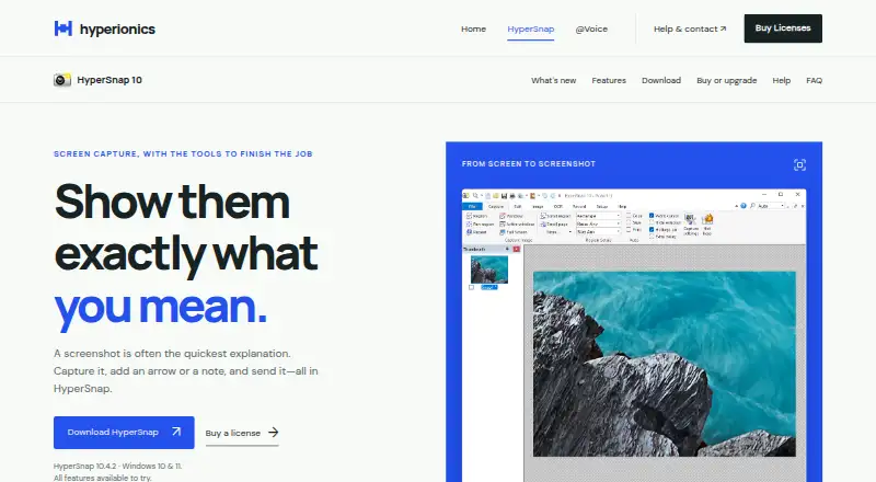 HyperSnap's own site