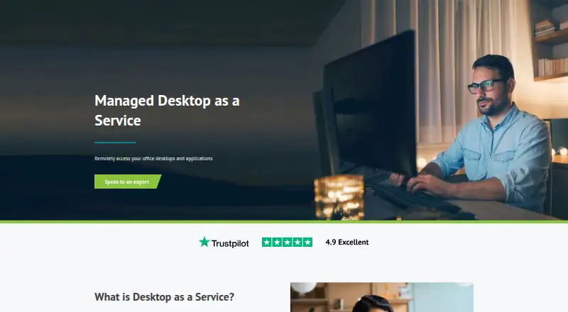 Hyve Managed Desktop as a Service's own site