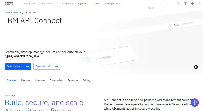 IBM API Connect's own site