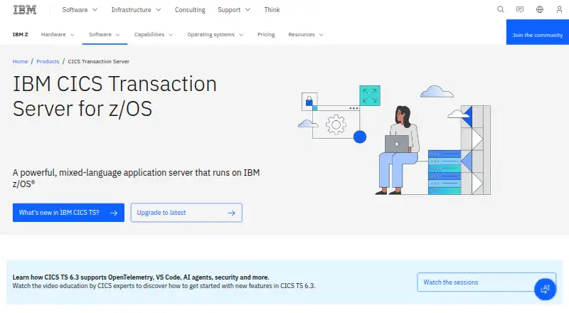 IBM CICS Transaction Server for z/OS's own site