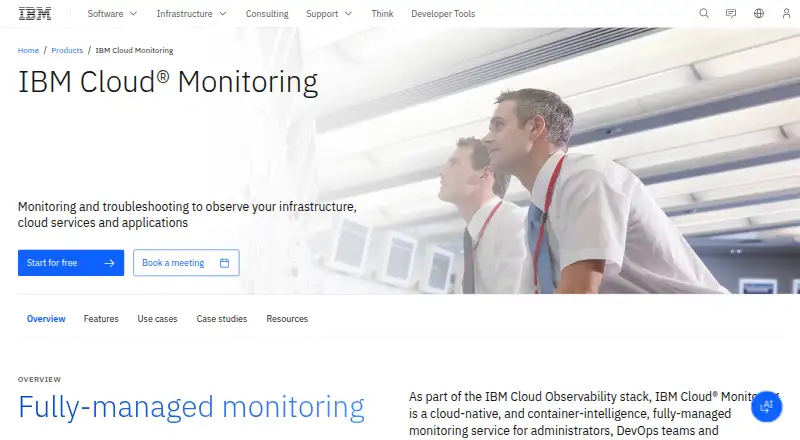 IBM Cloud Monitoring's own site