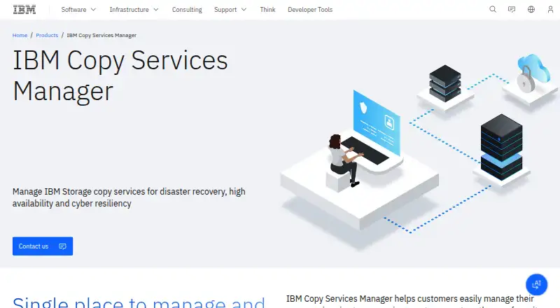 IBM Copy Services Manager's own site