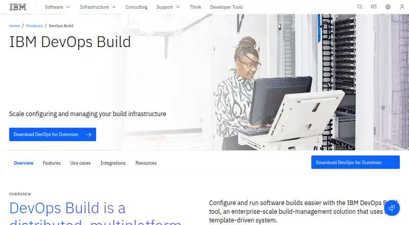 IBM DevOps Build's own site