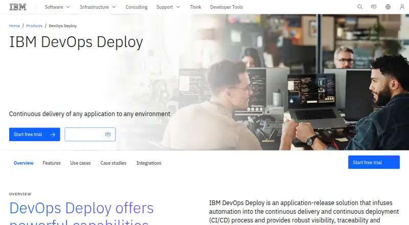 IBM DevOps Deploy's own site