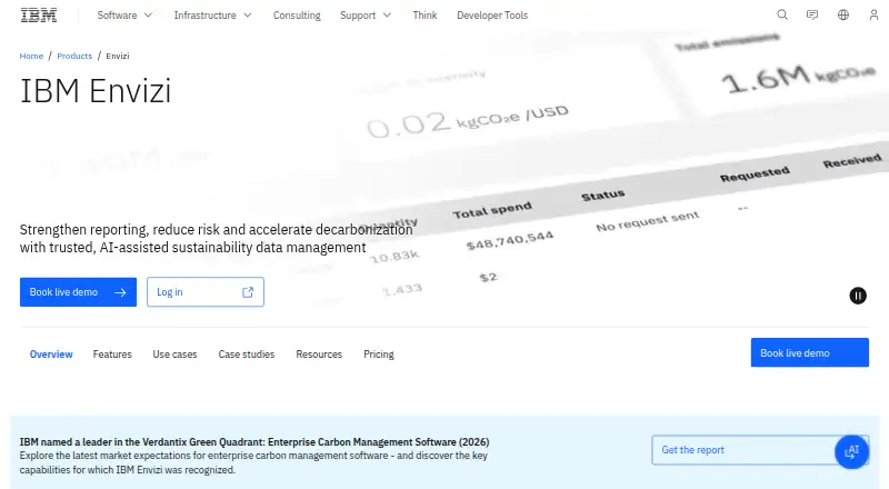 IBM Envizi's own site