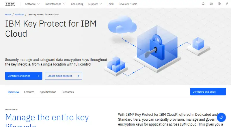 IBM Key Protect's own site