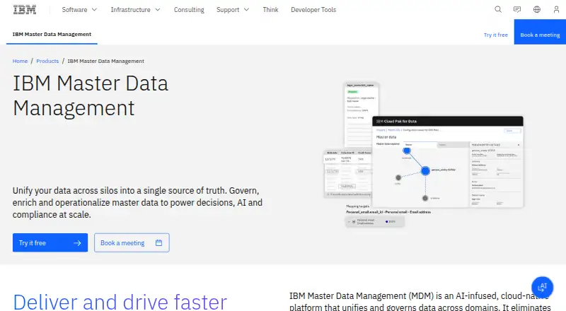 IBM Master Data Management's own site