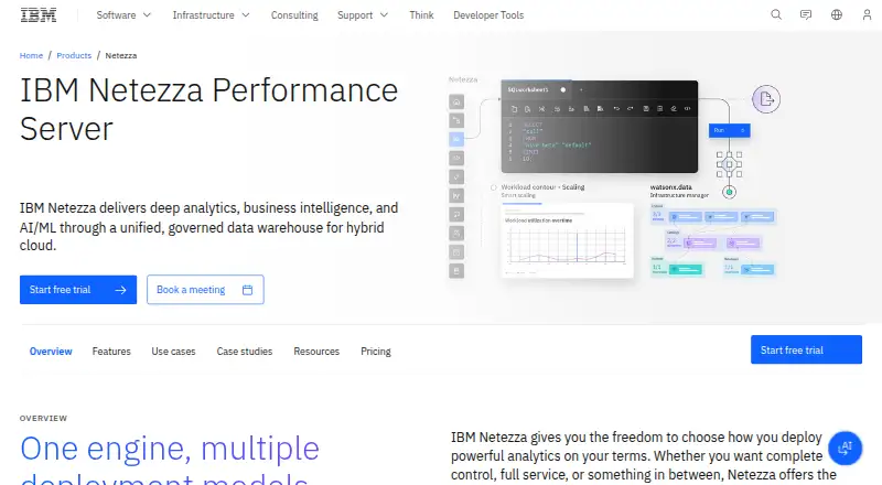IBM Netezza Performance Server's own site