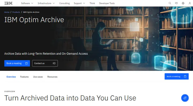IBM Optim Archive's own site