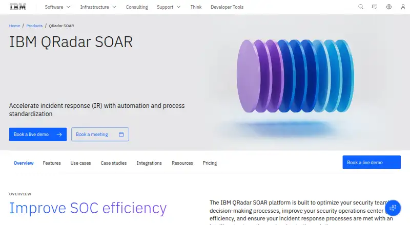 IBM QRadar SOAR's own site