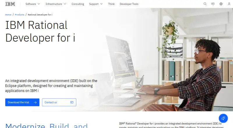 IBM Rational Developer for i's own site