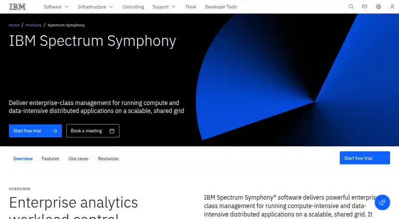 IBM Spectrum Symphony's own site