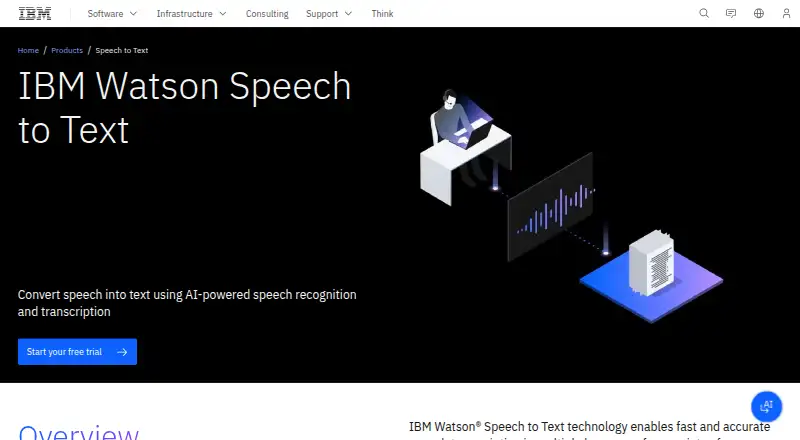 IBM Watson Speech to Text's own site