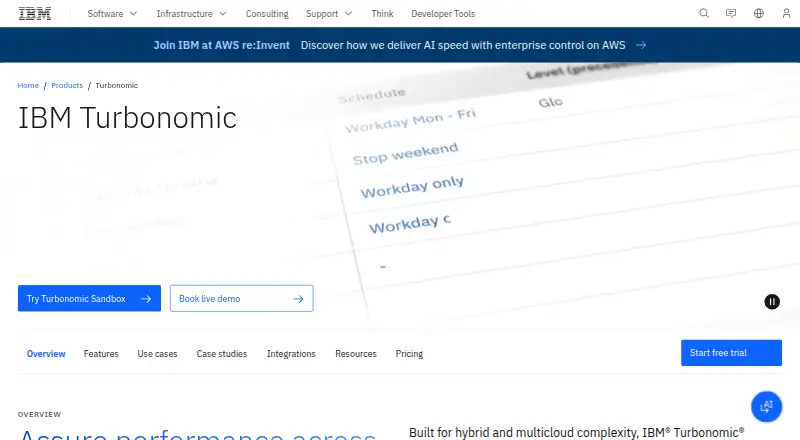 IBM Turbonomic's own site