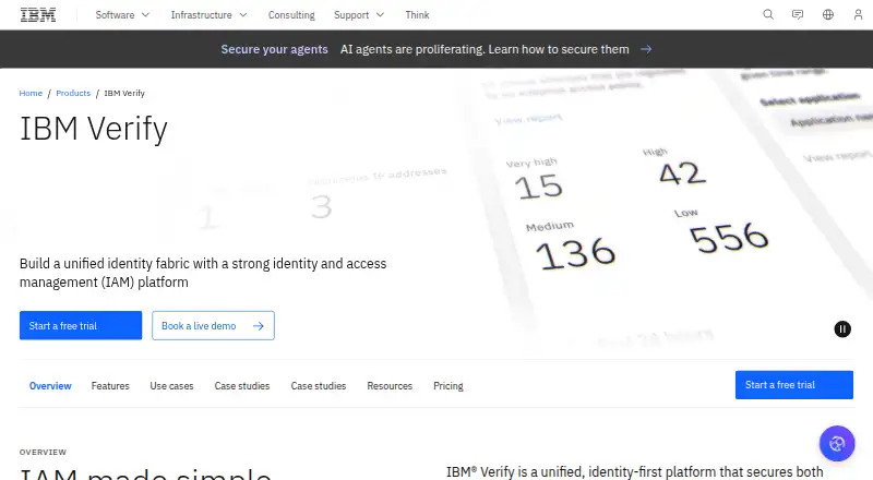 IBM Verify's own site