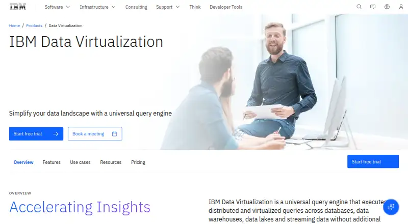 IBM Data Virtualization's own site