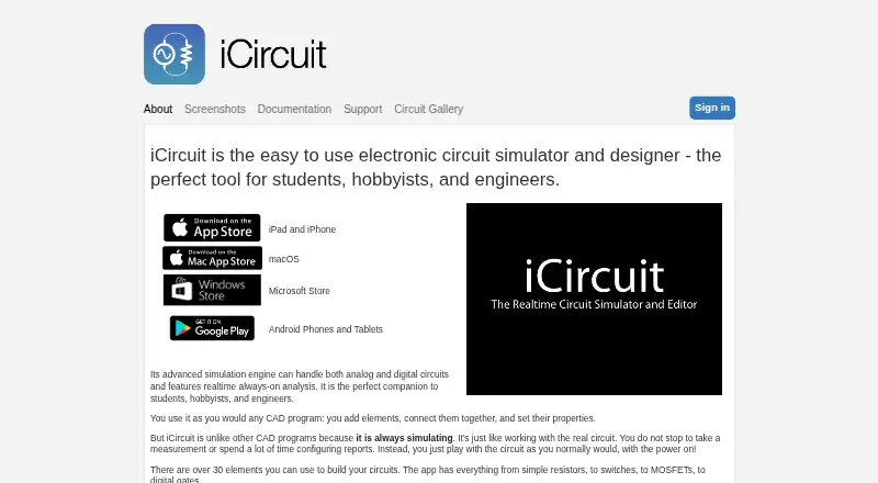 iCircuit's own site