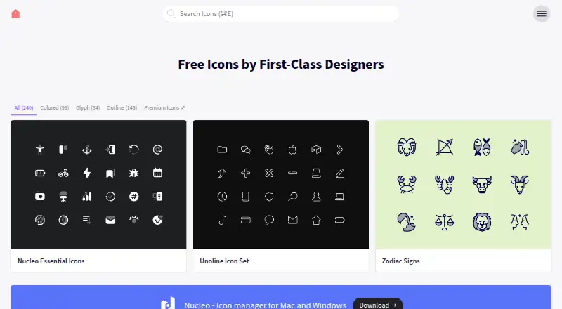 IconStore's own site