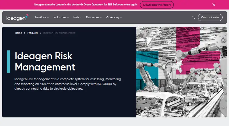 Ideagen Risk Management's own site