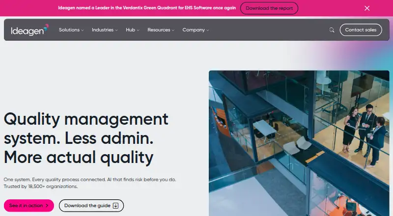 Ideagen Quality Management's own site