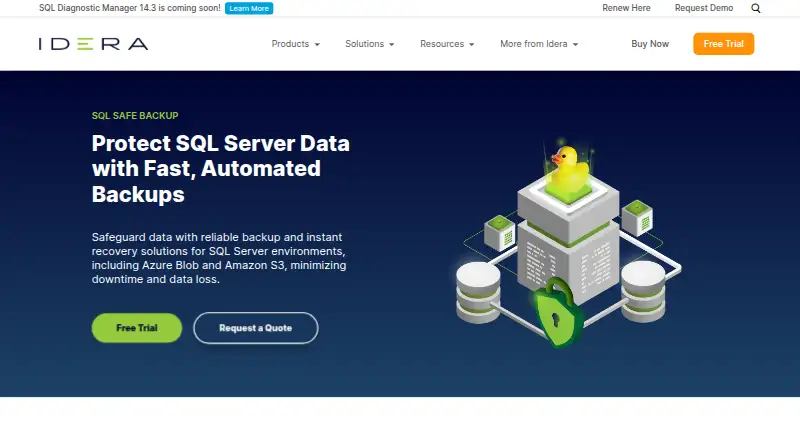 IDERA SQL Safe Backup's own site