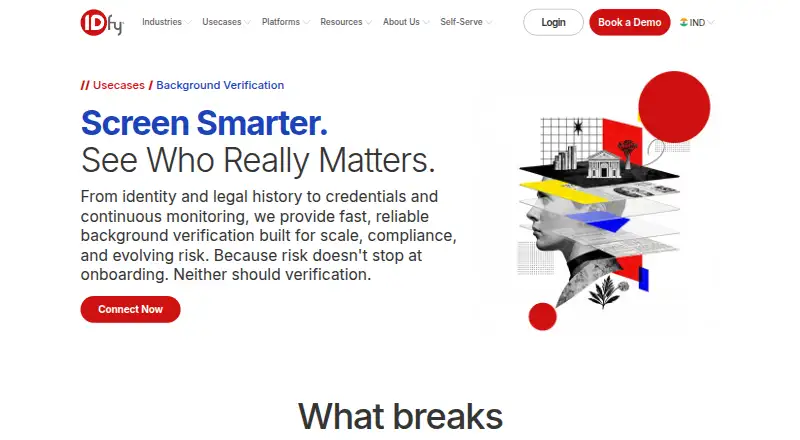 IDfy Background Verification's own site