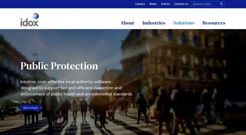 Idox Public Protection's own site