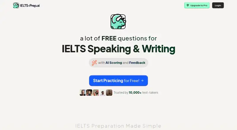 IELTS-Prep.ai's own site
