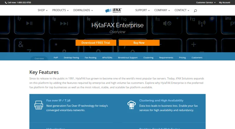 HylaFAX Enterprise's own site