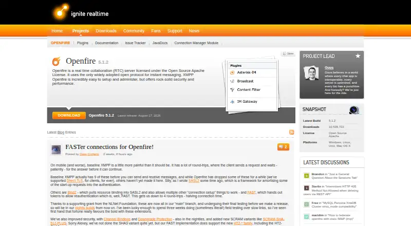 Openfire's own site