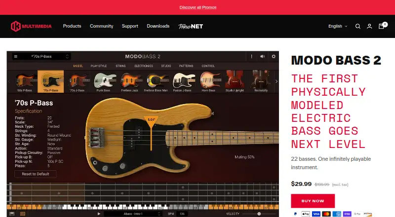 MODO BASS 2's own site