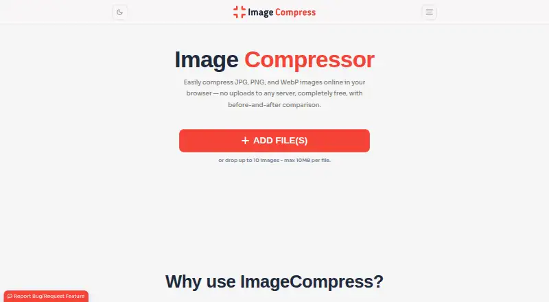 ImageCompress.net's own site