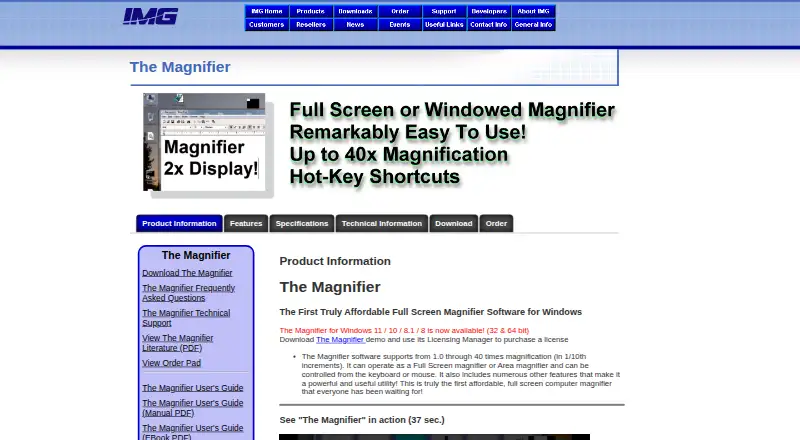 The Magnifier's own site