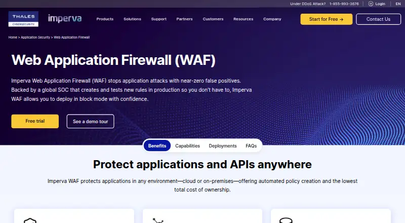 Imperva Web Application Firewall's own site
