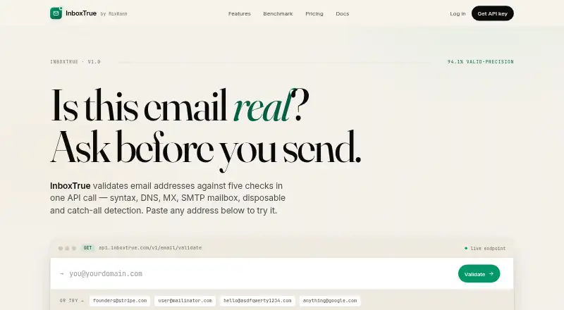 InboxTrue's own site