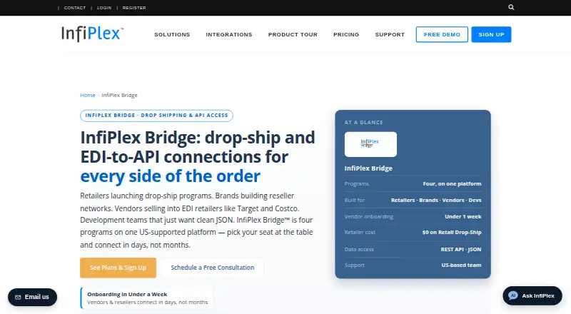 InfiPlex Bridge's own site