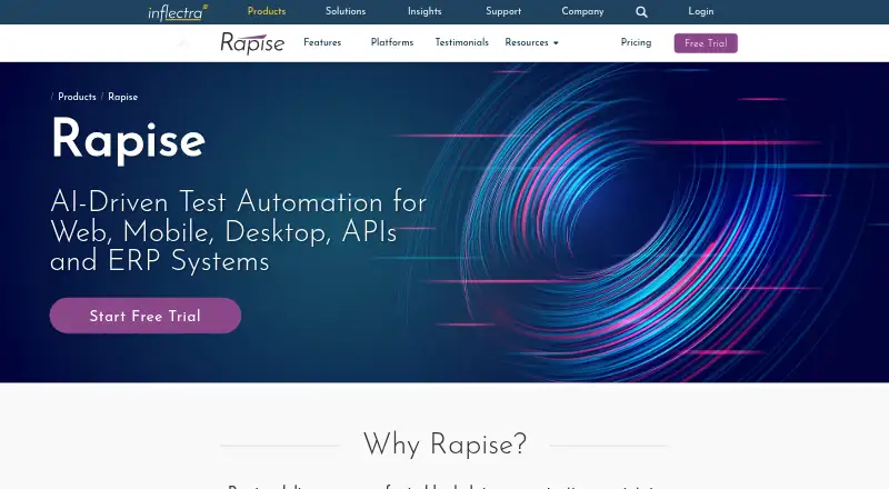 Rapise's own site