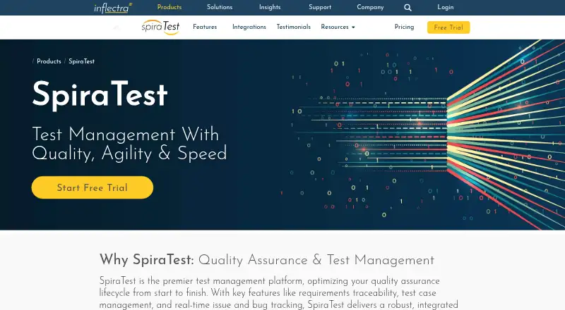 SpiraTest's own site