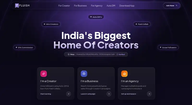Influish's own site