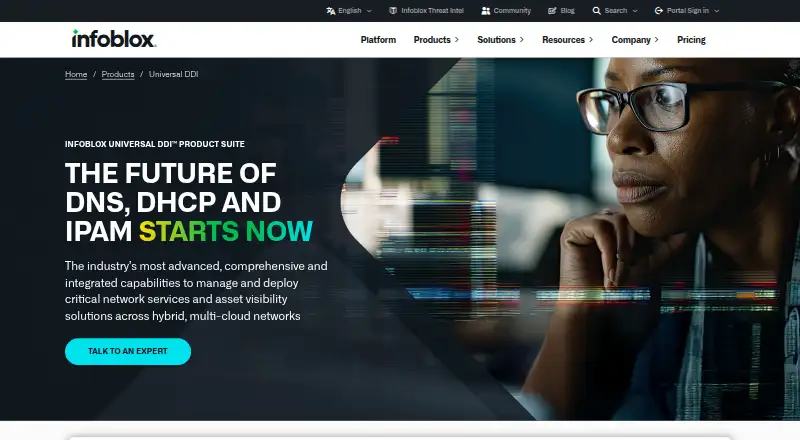 Infoblox Universal DDI's own site