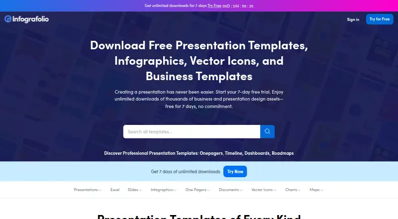 Infografolio's own site