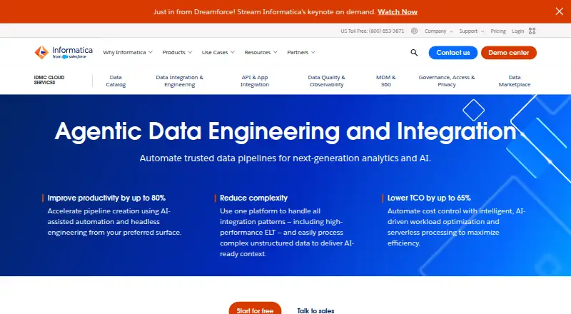 Informatica Data Integration's own site