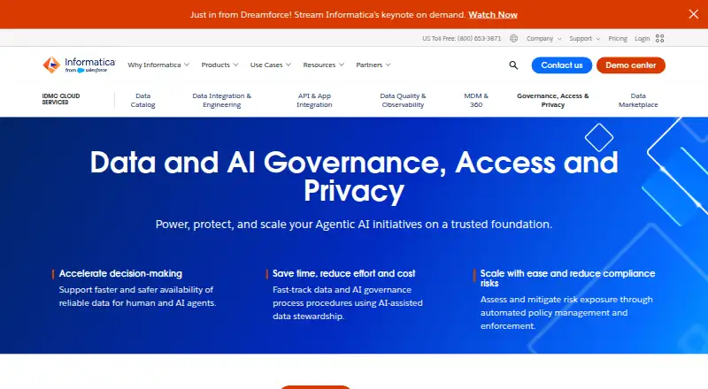 Informatica Test Data Management's own site