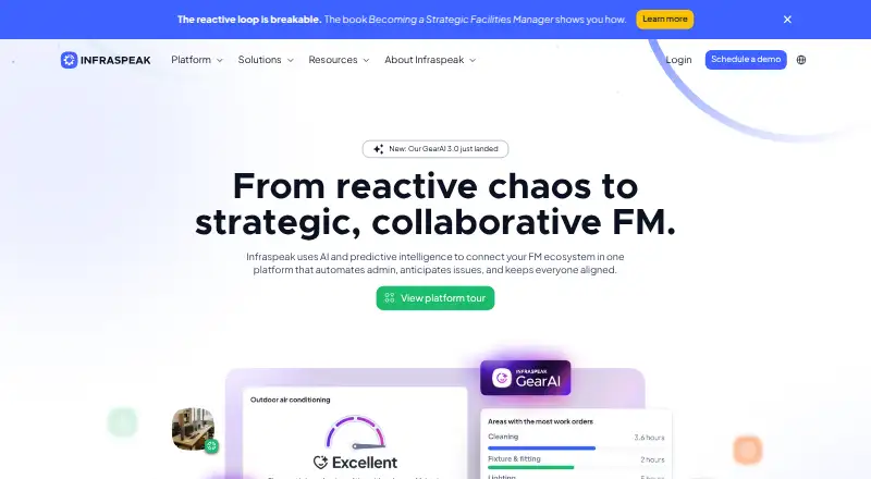 Infraspeak's own site